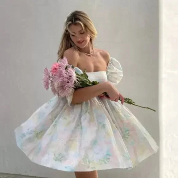 NWT Selkie The Sweetcorn Cottage Puff Dress